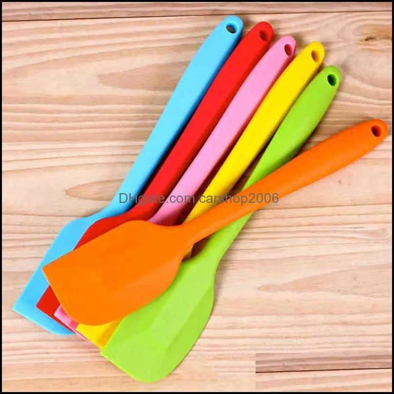 kitchen silicone cream butter cake baking spatula scraper brush mixer brushes tool kitchenware high temperature resistance irregular shape vtm