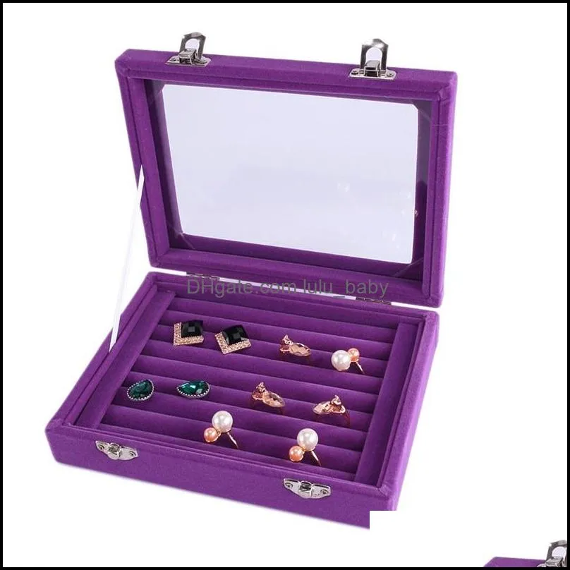 Veet Glass Earring Organizer Box With Tray Holder For Rings, Earrings, And  More Drop Delivery 2021 From Lulu_baby, $11.78