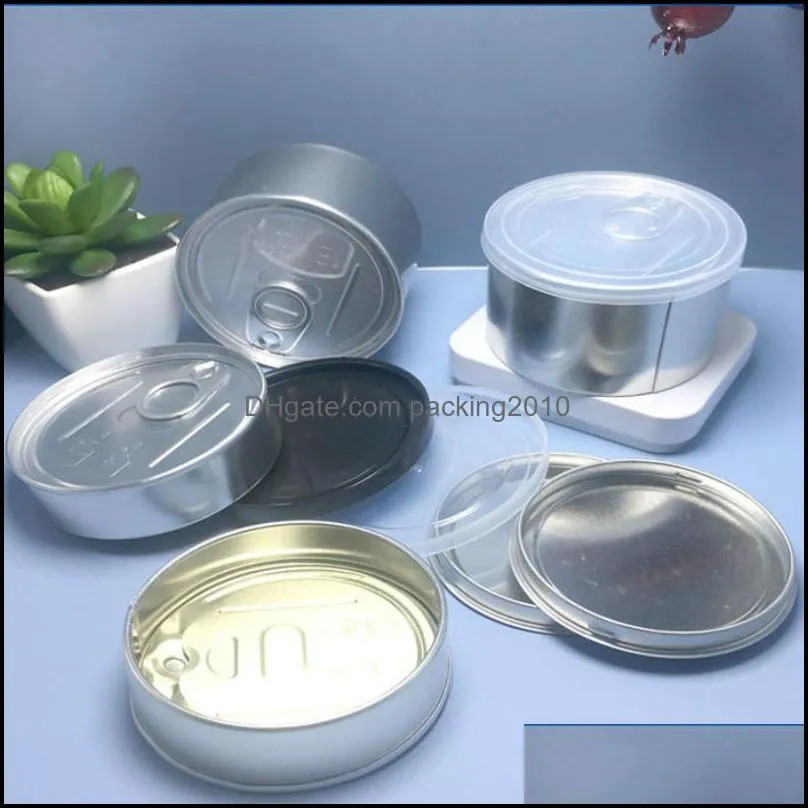 70x23mm self seal press tin can no need machine Pressitin Loop  Top semll proof with ring pull cover for dry herb custom sticker