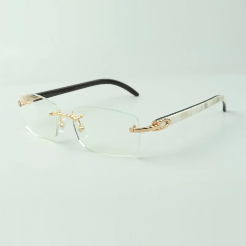 إطارات نظارات هواة 3524012 مع عصي قرون بوفالو الطبيعية وعدسات 56 مم