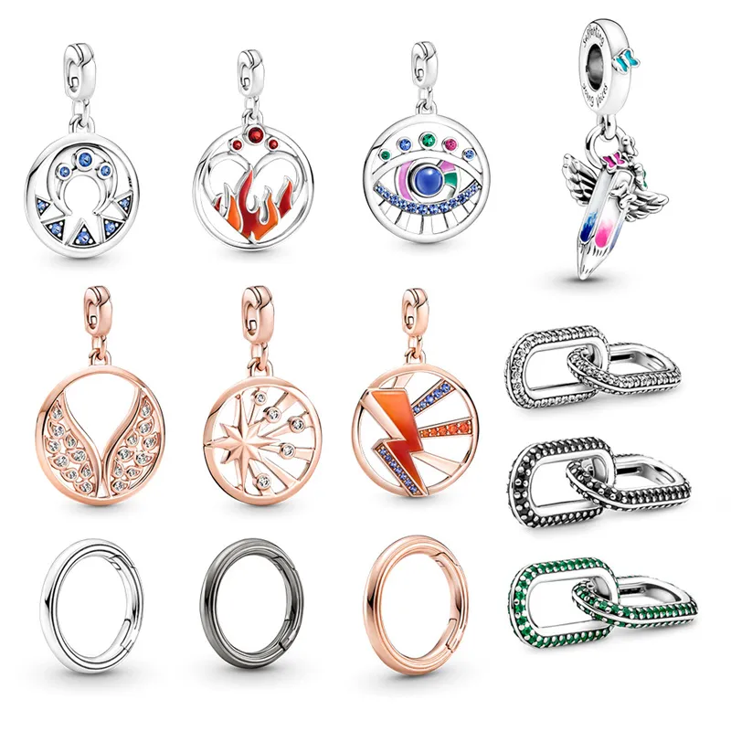 Sterling Silver S925 Gevşek Boncuklar Boncuklu Bilezik Tedarik Zinciri Lüks Popüler Charm Kolye Orijinal Fit Pandora Kolye Bayan Mücevher Hediye