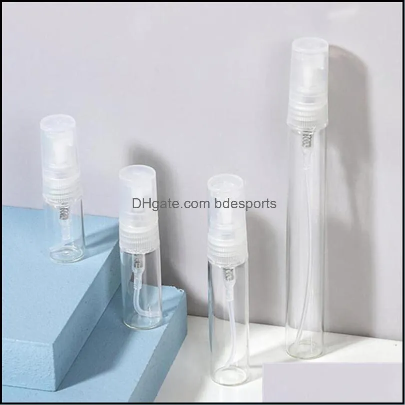 2ml 3ml 5ml 10ml Glass Mist Spray Bottle Refillable Perfume Bottles Sample Vial Travel Cosmetic Container