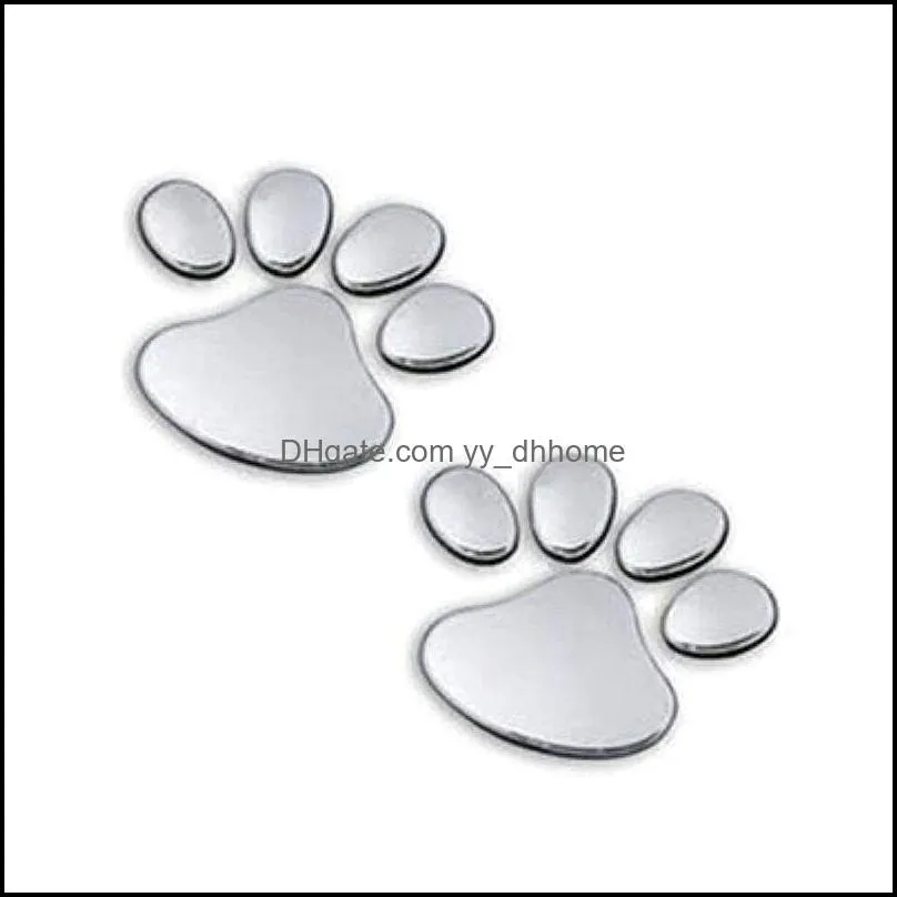 Cute Design Car Sticker PVC Material Multi Colour four Colors 3D Animal Footprint Pattern Dog Cat Bear Footprints Cars Decal New 0 8yk