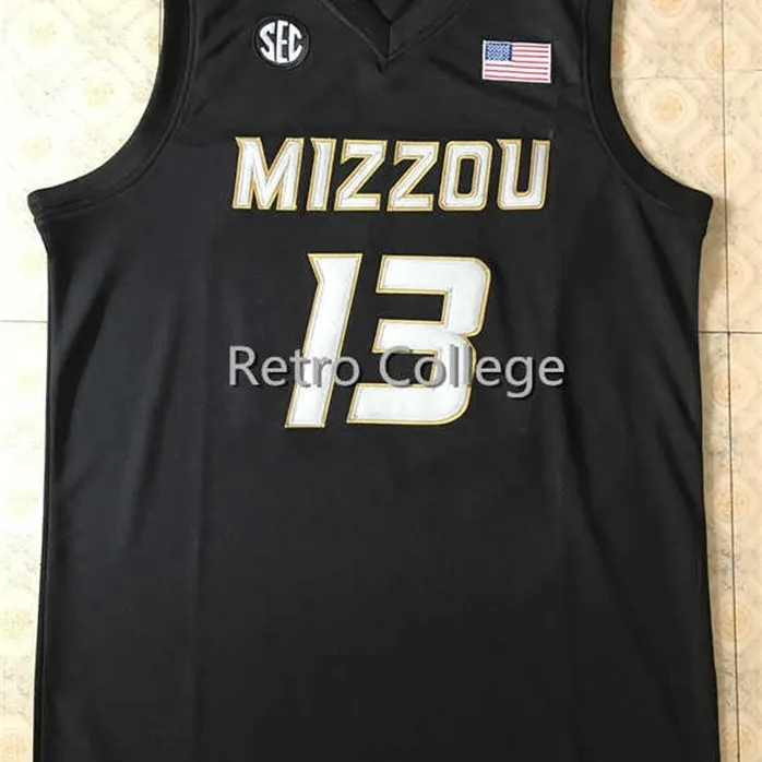 SJZL98 Missouri Kaplanları 13 Michael Porter JR Koleji Basketbol Jersey Mavi, Beyaz, Veya Özel Herhangi Bir Oyuncu Herhangi Bir Oyun Nakış Erkekler Formalar