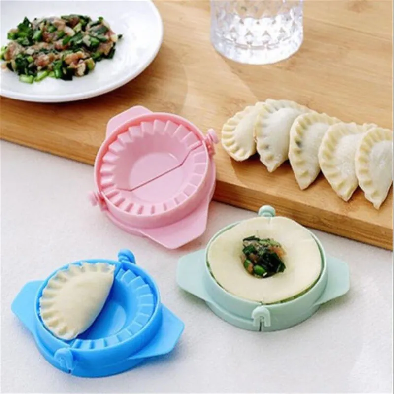Plastic Dumpling Maker Tool Food-grade Pattern Mold Household Manual Dumpling-skin Automatic Lazy Pinch Dumpling Artifact Kitchen Accessories LT0138