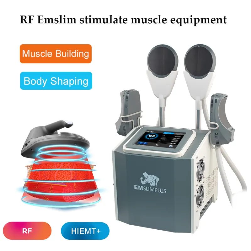 أحدث RF 4 مقبض emslim machine هيكل التخسيف فقدان الوزن جهاز العضلات معدات تجميل عالية الكثافة