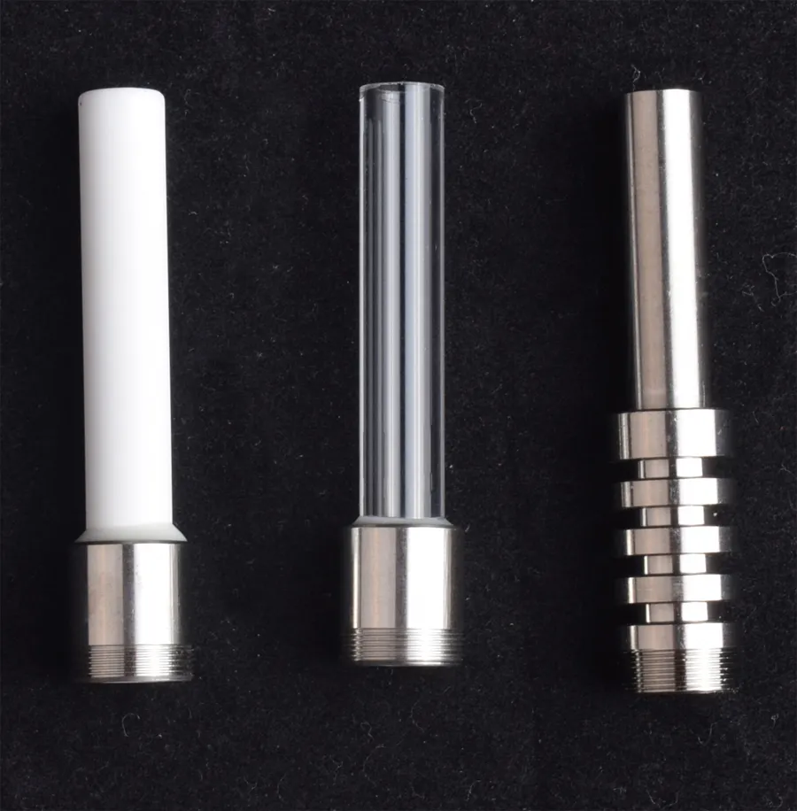Rökande rör 510 Ersättningstråd Titan Ceramic Quartz Tip Nail för mini Nectar Collector V4 Kit Glaskoncentratrör