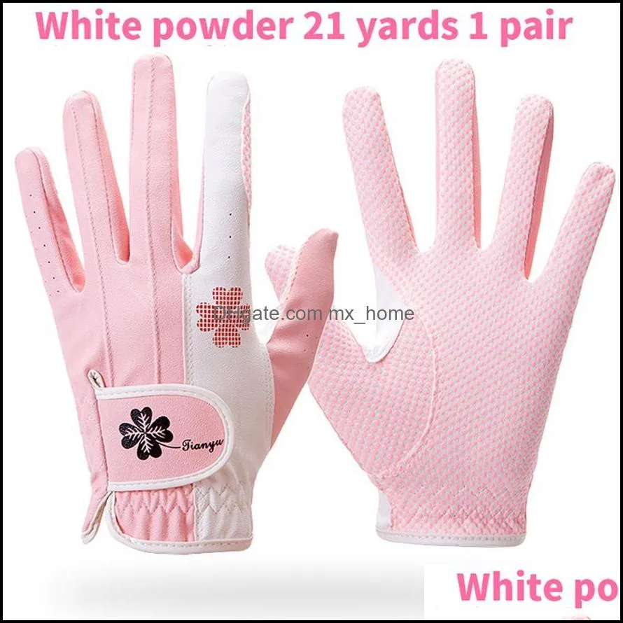 New style golf gloves sleeves women Korean style microfiber cloth silicone non-slip gloves fast gooda24a20 a03