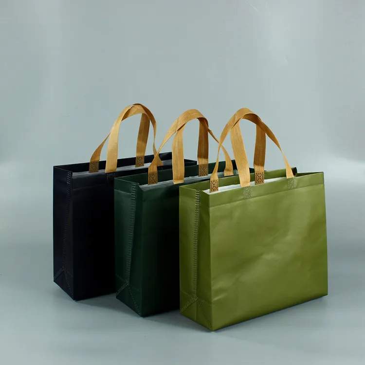 Women Foldable Shopping Bag Reusable Fabric Non-woven Tote Pouch Lunch Bags for Grocery Cloth