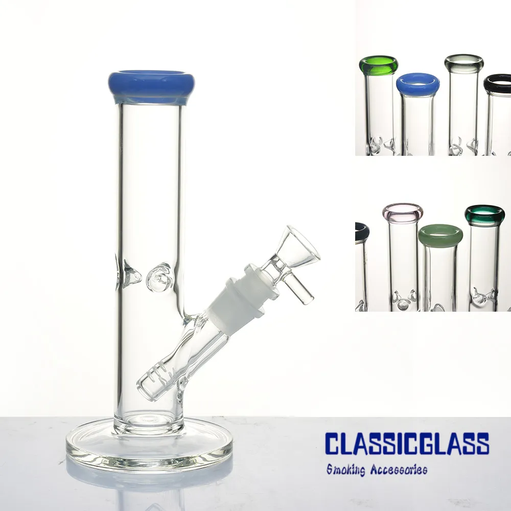 Verre Bong pipe à eau Narguilé 8 pouces dab rig avec 3 pouces Downstem Bowl Bongs épais 18MM Femme Bubbler Oil