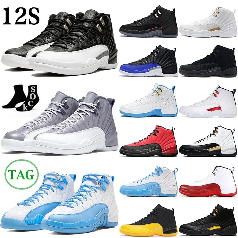 Men Basketball Shoes 12S Stealth Playoffs 2022 Royalty Black Taxi Utility Indigo Reverse Flu Game Reverse Concord 12 Mens Trainers Outdoor Sports Sneakers