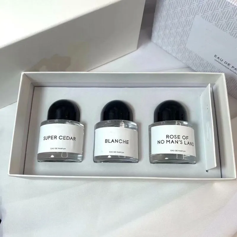 Sales!!! Luxury Design men perfume set 30ml*4pcs byredo super cedar rose of no man's land highest version Classic style fragrance spray long lasting time Men's Cologne