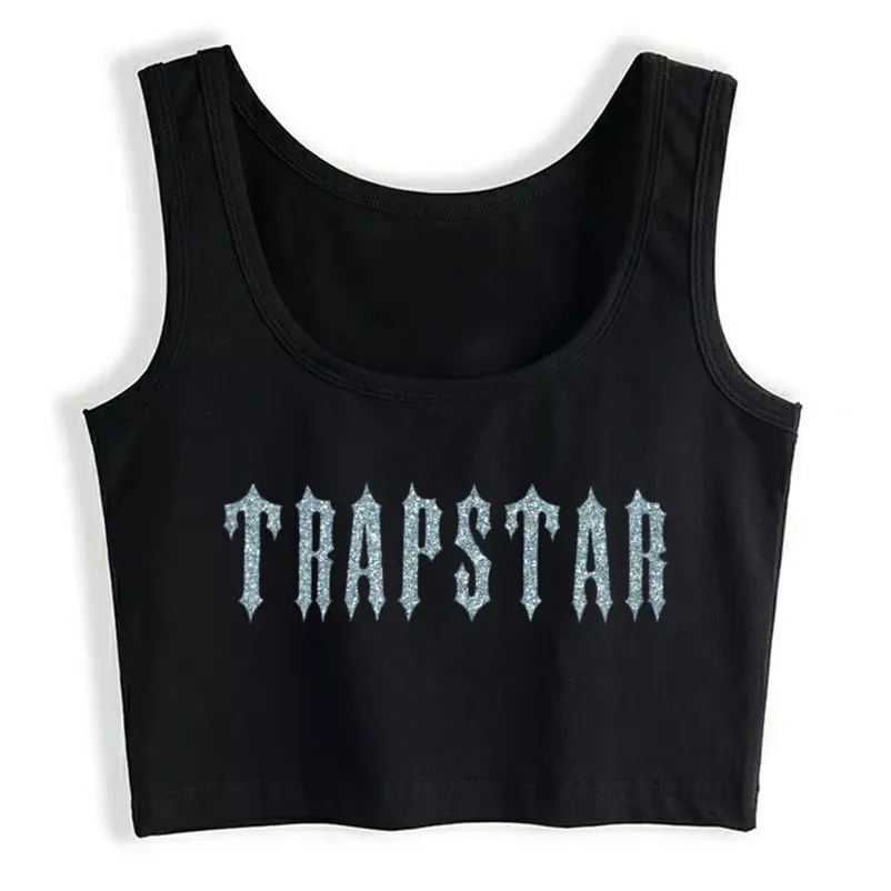 Desain TOP Olahraga Trapstar Prasasti Mode Atasan Kustom Wanita 220613