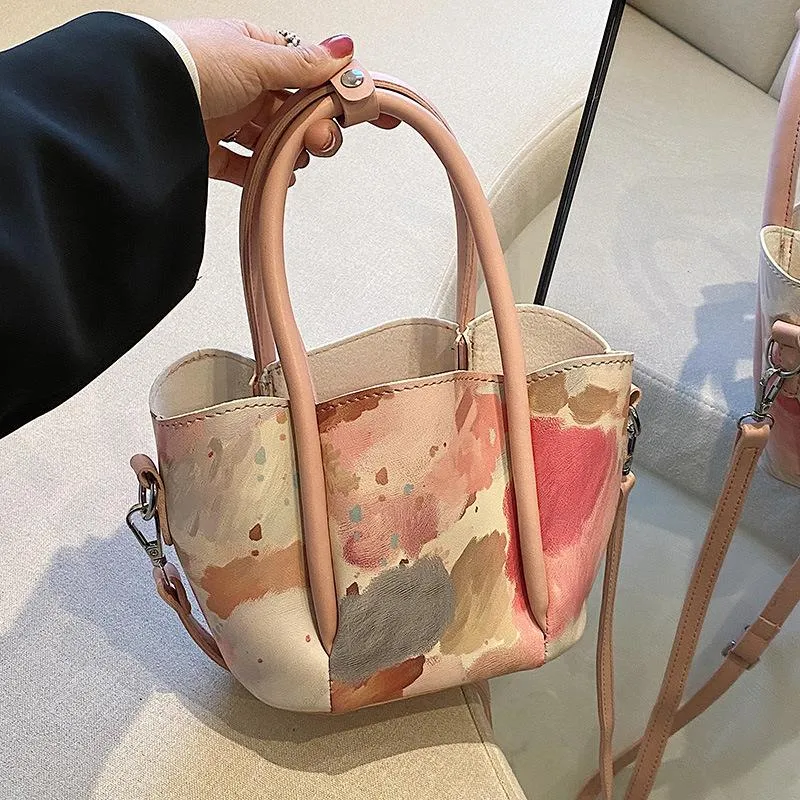 Borse da sera Design estivo Senso Borsa a petalo Secchiello Stile dolce Cestino per verdure Borsa a tracolla Moda femminile Sac A MainSerata