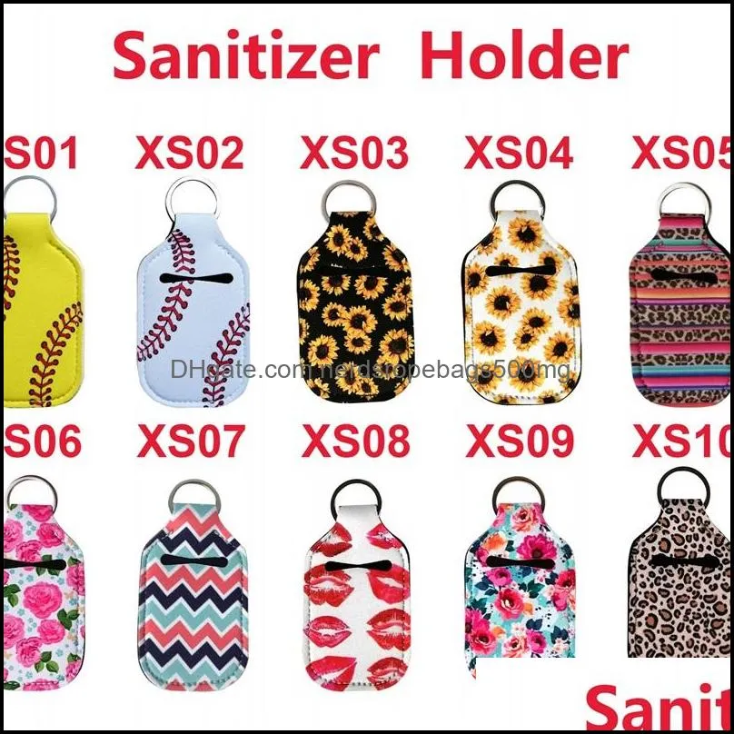 Spot hand sanitizer bottle holder 30ML RTS portable diving material perfume holder sanitizer holder can be customized 312 R2