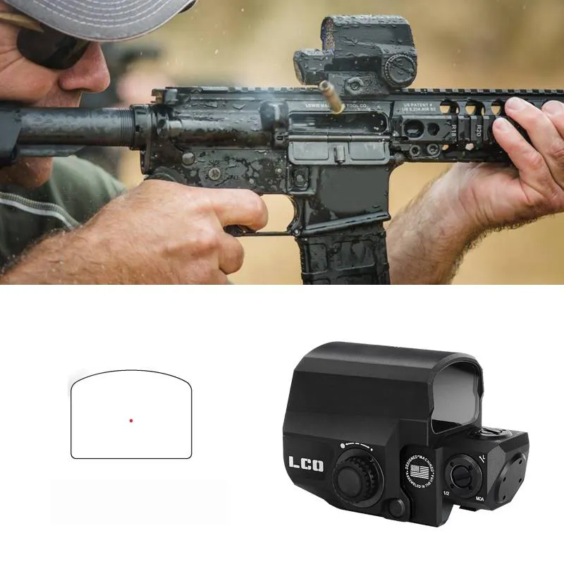 Taktische LCO Red Dot Holographische Reflexvisier Fit Alle 20mm Schiene Montieren Outdoor Jagd Zielfernrohr Gewehr Kollimator Sehenswürdigkeiten
