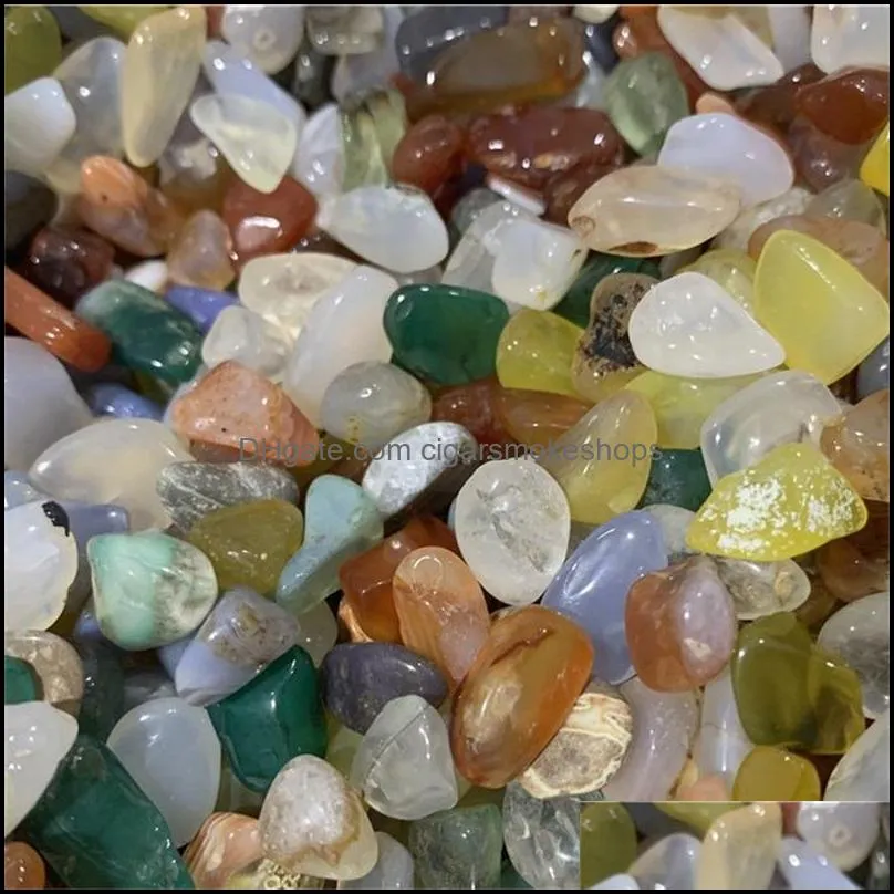 200g Tumbled Stone Beads and Bulk Assorted Mixed Gemstone Rock Minerals Crystal Stone for Chakra Healing Natural agate for Dec 541 R2