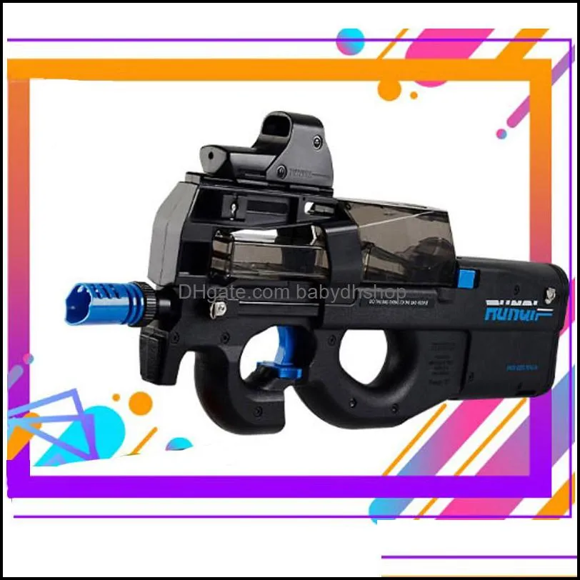 p90 toy gun assault sniper water bullet model outdoor activities cs game electric bursts paintball pistol toys for children