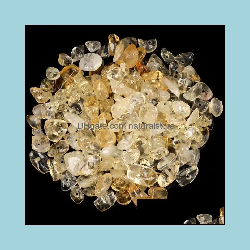 16 Inches Natural Irregular Yellow Citrines Stone Chips Gravel Beads For Jewelry Making DIY Bracelet Necklace Accessories