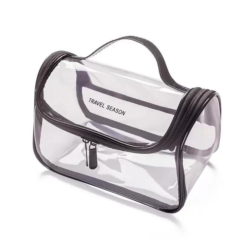 Mode Toalettsaker Bag Portable Make up Case Travel Organizer Bag Vattentät Makeup Väska Genomskinlig Kosmetisk Tvättlagring