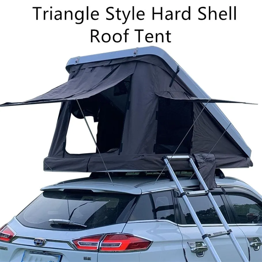 Tenda per auto con tetto idraulico a guscio duro triangolo universale tipi inclinati tipo di pioggia antivento di pioggia esterno road road home3027
