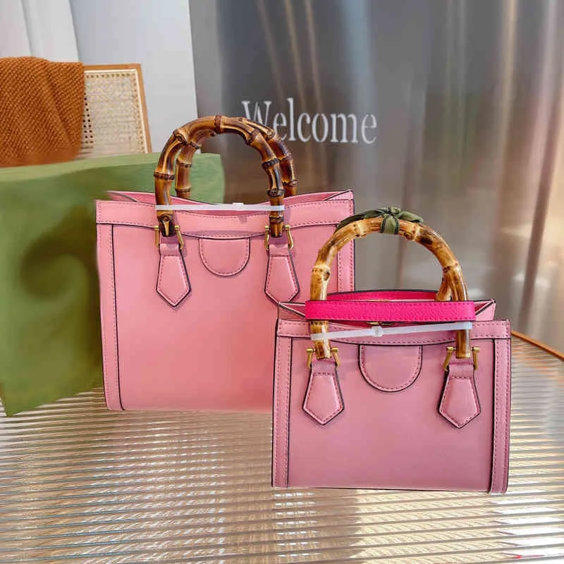 Hermes Bags Gucci Bamboo Bag Pink Vintage Leather Handbags For