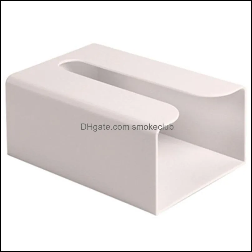 Tissue Boxes & Napkins Kitchen Paper Storage Box Paste Wall-Mounted Towel Holder Toilet