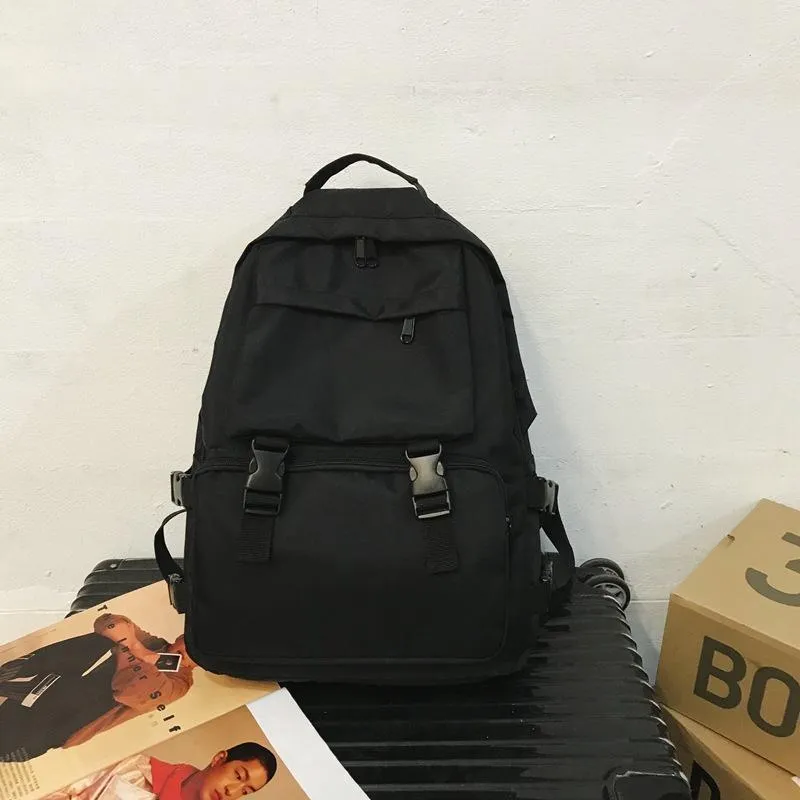 Torby na świeżym powietrzu Torba sportowa studenci liceum uczniowie dużej pojemności plecak męski hipster Cool Mens Bookbag