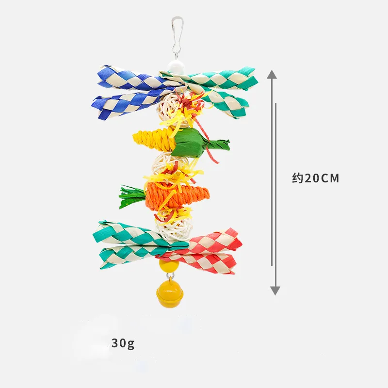 Rattan topu komik papağanlar interaktif oyuncaklar kuş aksesuarları ahşap ısırık oyuncak cocketiel papağan azı dişleri