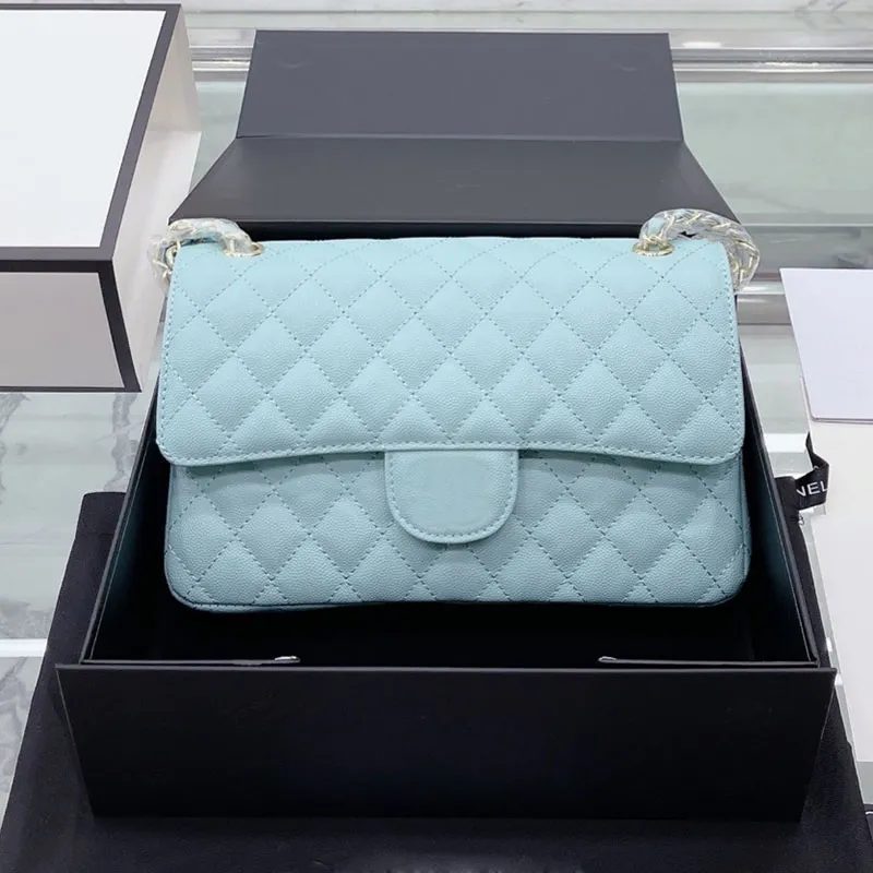 2022SS Bolsos de diseñador para mujer Bolsos de moda Carteras Classic Medium Premium Caviar Cuero Color Sólido Joyería Monederos Messenger