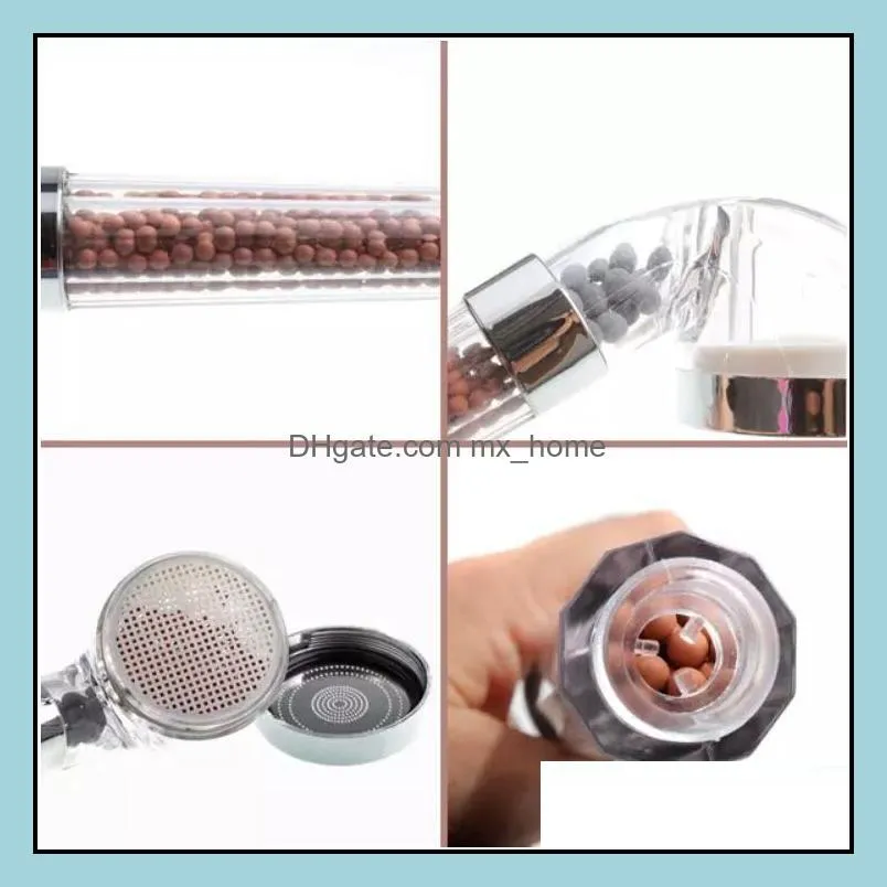 water saving shower head vitamin c eco spa aroma sense mineral negative ion healthy oxygen hair salon Nozzle Sprinkler Sprayer Filter