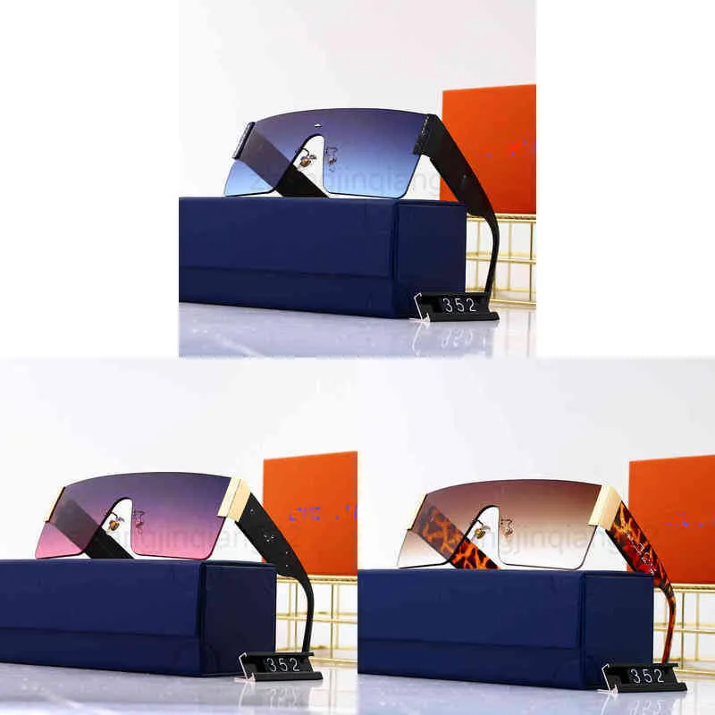 Luxurious Designer Sunglasses Outlet For Men And Women Frameless Conjoined Style With Counter