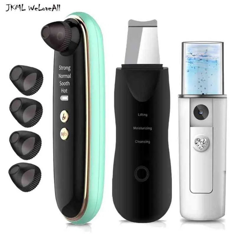 USB Rechargeable Visual Blackhead Remover Pores Facial Pores Black Head Cleaner Affinement Aspiration 5 Mega-Pixel WiFi Microscope Camerie 220516