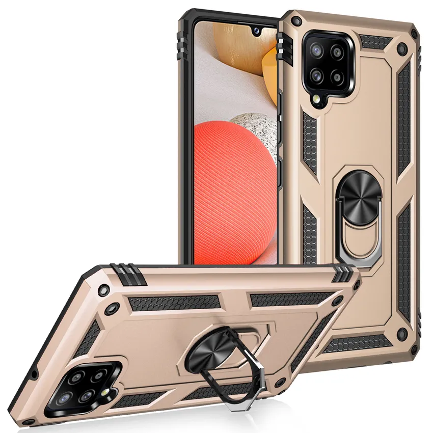 Case telefoniczne armii z uchwytem Ring Stand for Xiaomi Mi 11 Lite 4G 5G 11T Redmi Note 11 11s