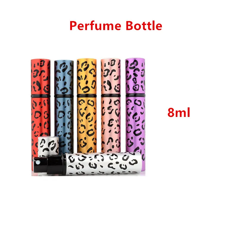 Mini bouteille de parfum rechargeable portative de 8 ml avec la pompe de parfum de jet vident la bouteille d'atomiseur de récipients cosmétiques pour l'outil de voyage