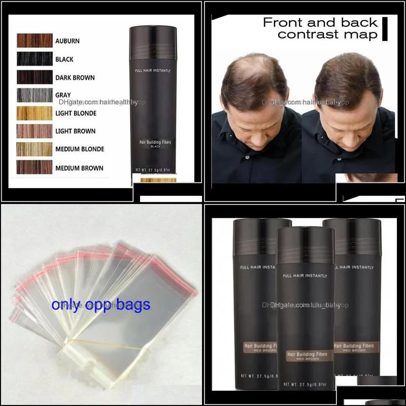 Loss Products Care & Styling Tools Productsdrop Top Building Fibers Pik 27Dot5G Toppki Fiber Thinning Concealer Instant Keratin Hair