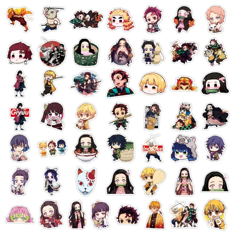 Autocollants K-Pop Anime - Lot De 60 - Vinyle Imperméable - Pour Ordinateur, Skate, Déco - 5