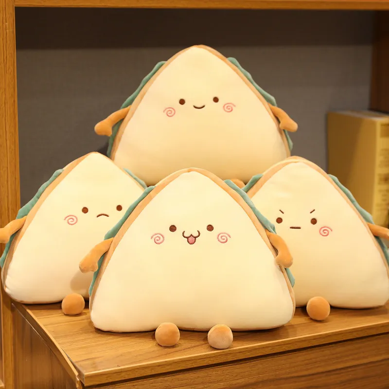 Simulatie Voedsel Sandwich Knuffel Kawaii Brood Gevulde Poppen Dutje Slaap Zacht Lichaam Kussen Slaapbank Plushie Kussens Decor