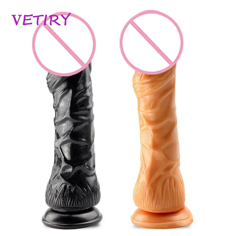 Vetiry巨大なビッグディルドメスマスターベーター膣マッサージャー人工陰茎アナルプラグ吸盤と女性のための大人のセクシーなおもちゃ