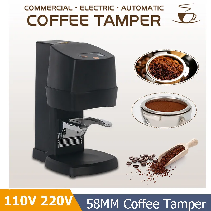 Automatic Electric Coffee Tamper Machine Grinder 58 MM Powder Hammer Press Tamping Machine