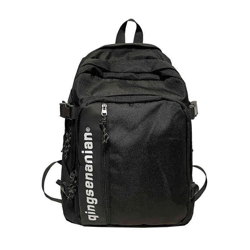 Backpack Large Capacity Men for Boys Teenage School Bags Student High Schoolbag Oxford Bookbag 220628