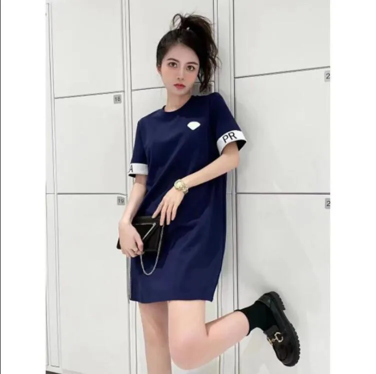 New Style Paris Fashion Summer Womens Casual Dress Designer Round