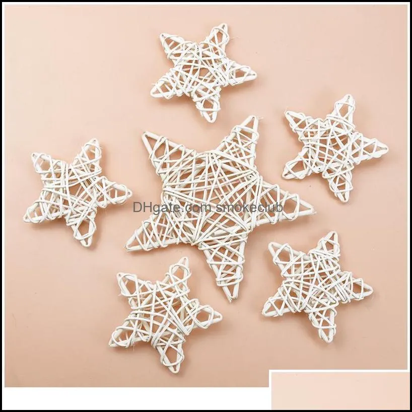 10/15/20cm Tree Root Vine Christmas Star Wreath Home Decoration Accessories Wedding Background Diy Artificial Plants W jllkxl