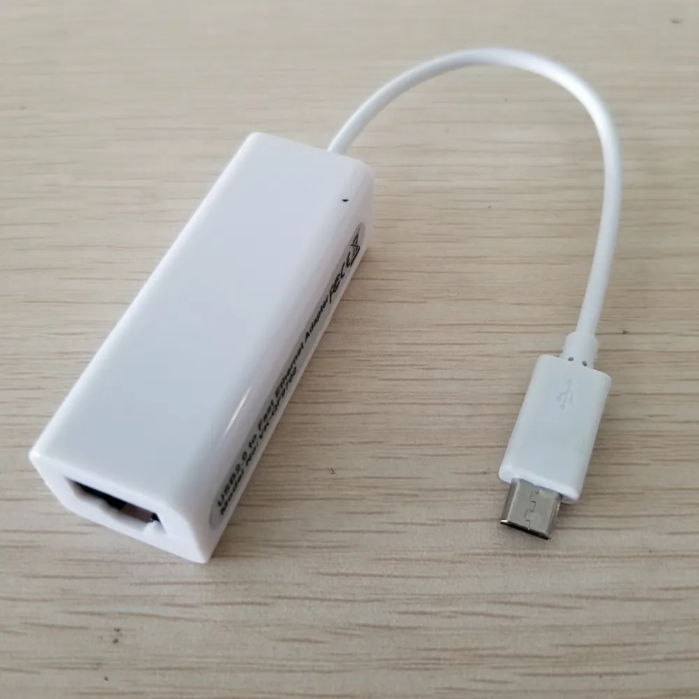 Micro USB 2.0 Tip B 5pin Erkek-Femalerj-45 RJ45 Hızlı Ethernet Adaptörü 100Mbps Android tablet için