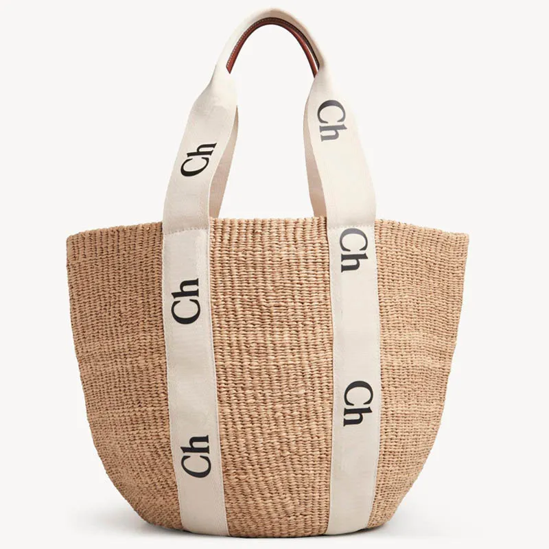 Сумки для покупок Сумки-тоут Соломенные женские сумки Кошельки Летняя пляжная дизайнерская сумка HVUQ