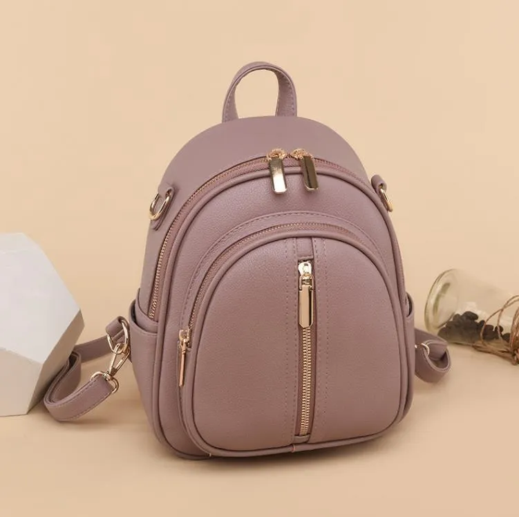 Fashion PU Leather Mini Backpack Purse For Women ... From  display picture 3