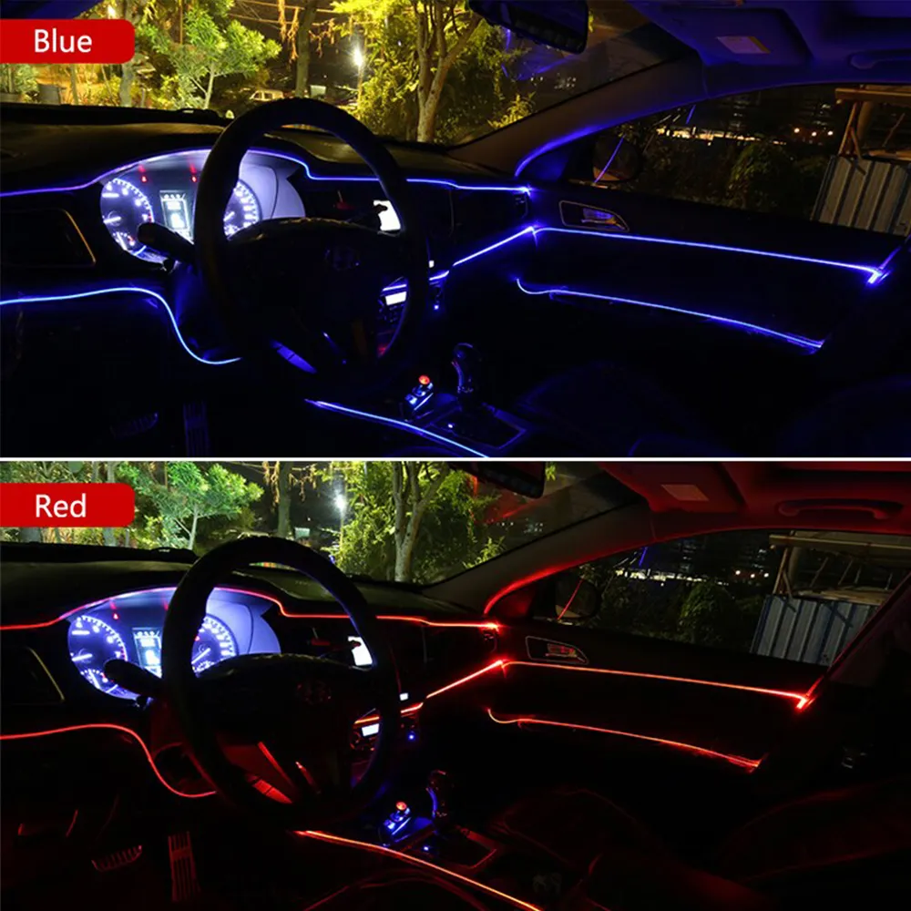 2m Strip à LED Ambiance Lumière ambiante Lampe intérieure Ambiance pour Mercedes Benz CLA W203 W211 W204 W210 W212 W205 Accessoires