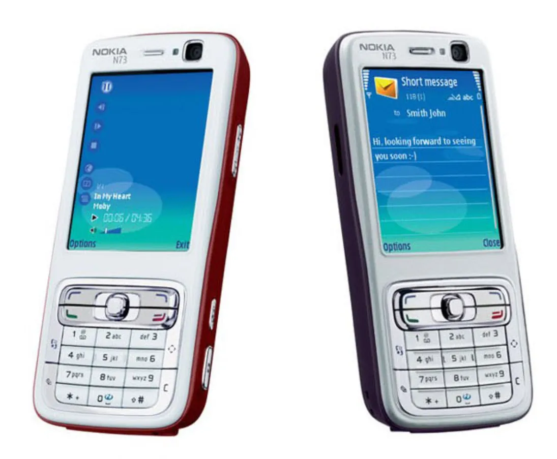 Разблокированные оригинальные отремонтированные мобильные телефоны Nokia  N73 2G GSM Клавиатура Музыкальная камера мобильный телефон