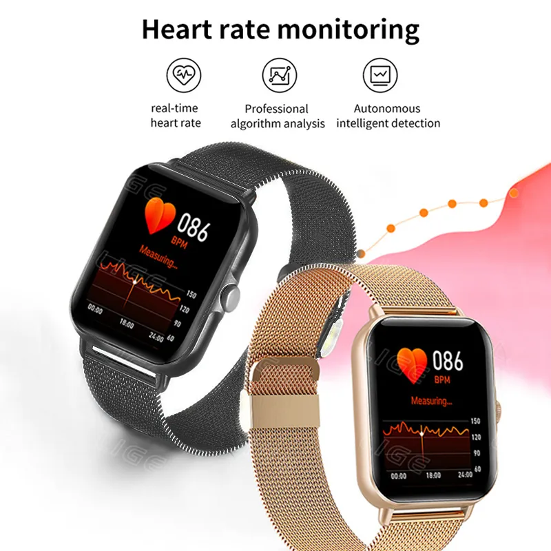 LIGE Bluetooth Answer Call Smart Watch Men Full Touch Dial Call Fitness Tracker IP67 Waterproof smartwatch For Men Women+box 220418