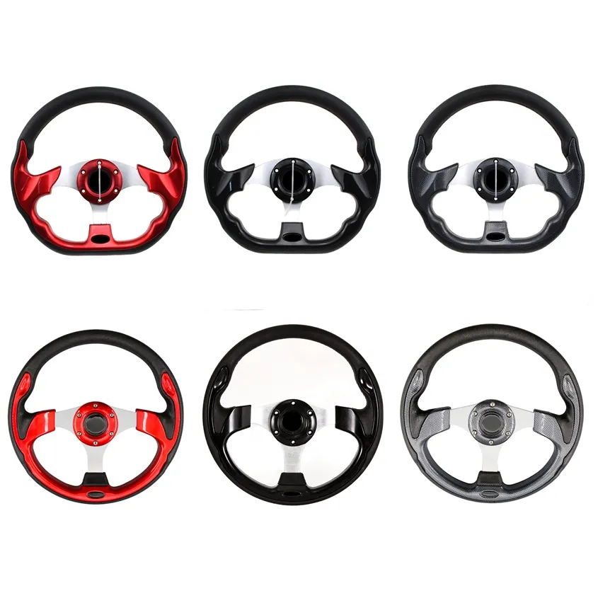 Universal 13 inch 320mm Racing Sports Car Steering Wheel with Horn Button Carbon Fiber Race Drifting Sport Car Accessories Steering Wheels 14 Colors High Quality